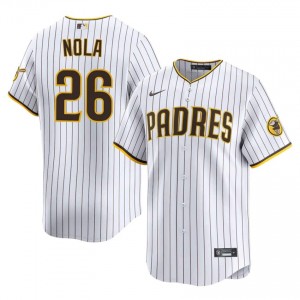 Elite Austin Nola #26 White Baseball Stitched Jersey | San Diego Padres Men Collection Edition 59053838