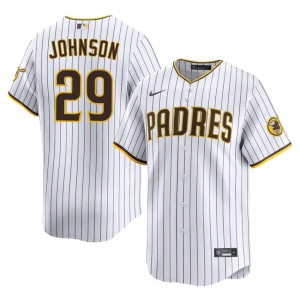 Bryce Johnson #29 SD Padres Baseball Jersey | Gameday Men White Stitched Edition 29439052