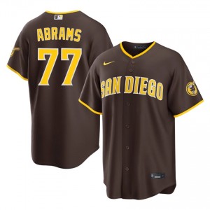 Brown CJ Abrams #77 SD Baseball Stitch Jersey | Premium Men Fit 56544430