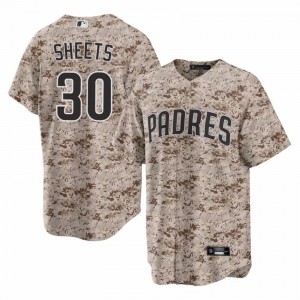 Gavin Sheets #30 San Diego Padres Baseball Jersey | Replica Men Camo USMC Stitched Edition 56305035