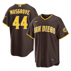 Brown Joe Musgrove #44 San Diego Baseball Embroidery Jersey | Pro-Grade Men Fit 80601676