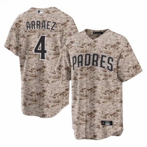 Licensed Luis Arraez #4 Camo USMC Baseball Embroidery Jersey | SD Men Collection Edition 59505627