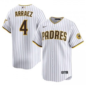 Luis Arraez #4 SD Padres Baseball Jersey | Genuine Men White Embroidery Edition 81010208