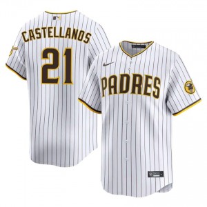 Pro-Grade Nick Castellanos #21 White Baseball Stitch Jersey | San Diego Padres Men Collection Edition 12014517