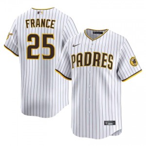 Ty France #25 SD Baseball Jersey | Elite Men White Sewn Edition 51731587