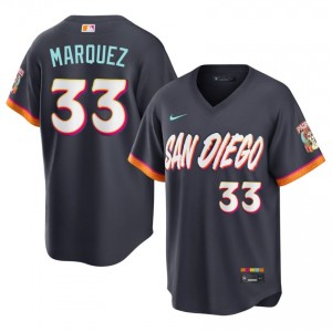 Obsidian German Marquez #33 SD Baseball City Connect Stitched Jersey | Gameday Men Fit 54405823