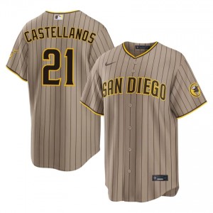 Padres Nick Castellanos #21 Sand Men Classic Baseball Stitched Jersey | 2026 Season 13509137