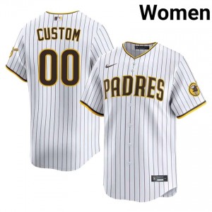 #00 Custom Iconic Women Baseball Jersey | SD White Fan Gear 59587708