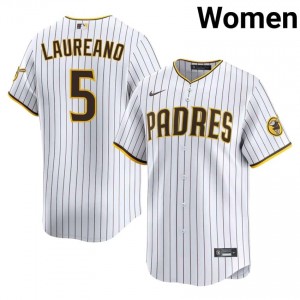 #5 Ramon Laureano Premium Women Baseball Jersey | San Diego Padres White Fan Gear 35906638