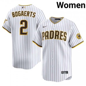 San Diego Padres Xander Bogaerts #2 White Women Gameday Baseball Stitch Jersey | 2026 Season 25594517