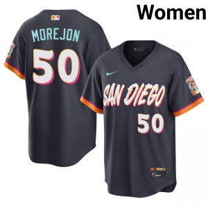 Adrian Morejon #50 SD City Connect Baseball Jersey | Exclusive Women Obsidian Embroidery Edition 68568806