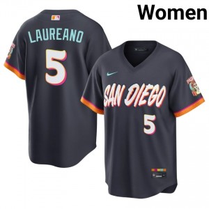 Ramon Laureano #5 SD City Connect Baseball Jersey | Professional Women Obsidian Sewn Edition 54448369