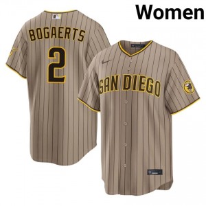 Sand Xander Bogaerts #2 Padres Baseball Stitched Jersey | Pro-Grade Women Fit 47661626