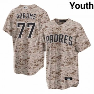 Camo USMC CJ Abrams #77 Padres Baseball Stitched Jersey | Official Youth Fit 59480969