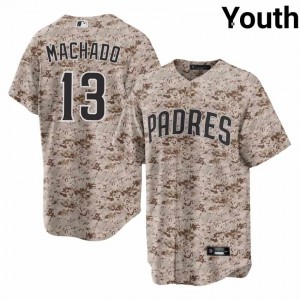 Youth Manny Machado #13 Camo USMC Stitched Jersey | SD Pro-Grade Baseball Gear 23316311