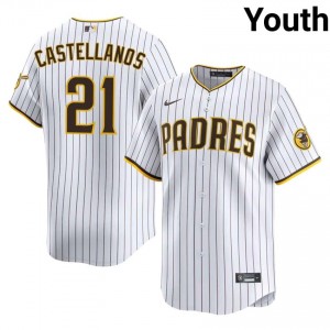 White Nick Castellanos #21 San Diego Baseball Stitch Jersey | Iconic Youth Fit 81543645