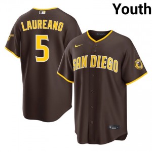 #5 Ramon Laureano Licensed Youth Baseball Jersey | Padres Brown Fan Gear 42321097