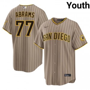 CJ Abrams #77 SD Padres Baseball Jersey | Replica Youth Sand Embroidery Edition 42712973