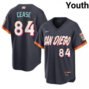 Padres Dylan Cease #84 Obsidian Youth City Connect Exclusive Baseball Embroidery Jersey | 2026 Season 70139585