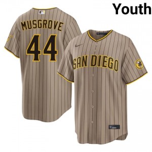 Joe Musgrove #44 San Diego Padres Baseball Jersey | Authentic Youth Sand Sewn Edition 83672326
