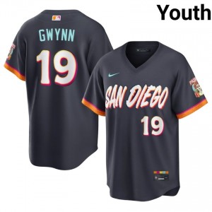 #19 Tony Gwynn Officially Licensed Youth City Connect Baseball Jersey | SD Obsidian Fan Gear 46832447
